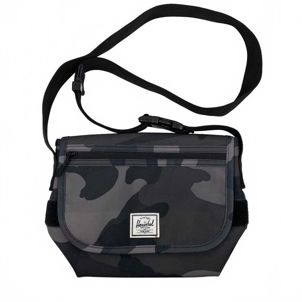 Herschel Supply Company Black Gray Crossbody Camouflage Bag